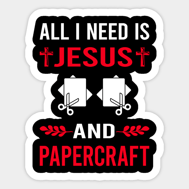 I Need Jesus And Papercraft Paper Craft Crafting Sticker by Good Day